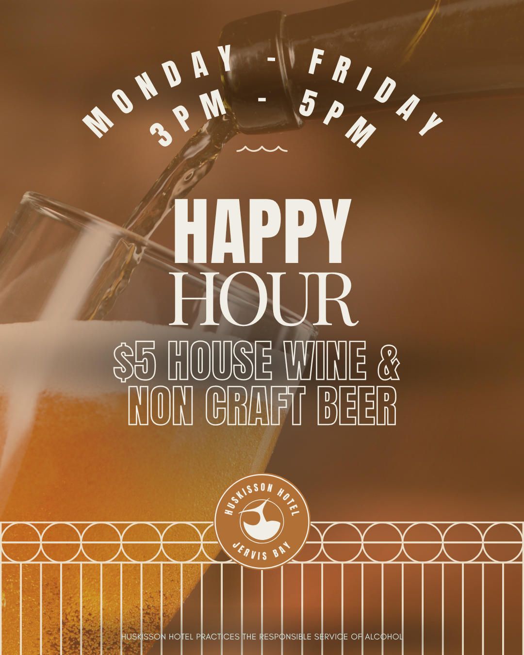 Weekday happy hour

